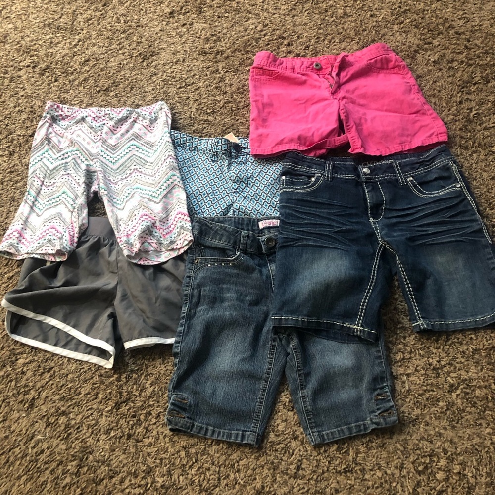 Lot of 6 girls shorts